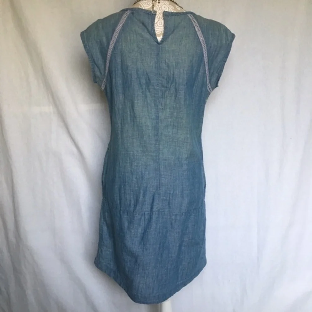 Kensie Jeans // White Cutout Denim Mini Dress dr1 - Picture 4 of 8